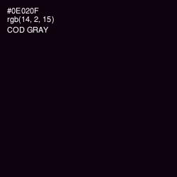 #0E020F - Cod Gray Color Image